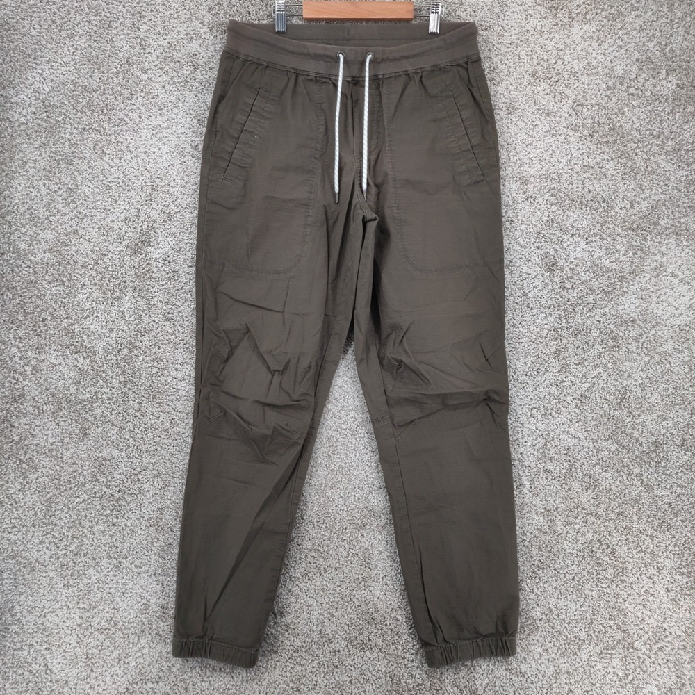 Vuori Pants Mens Large Brown Ripstop Traveler Jogger Tapered V434